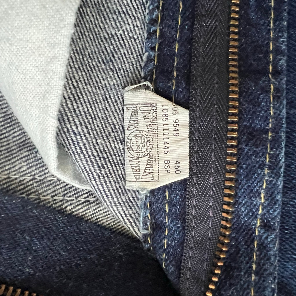 Women's VINTAGE 70s/80s Lee Dark Blue Straight Leg Jeans 26” Made in USA - Picture 5 of 9